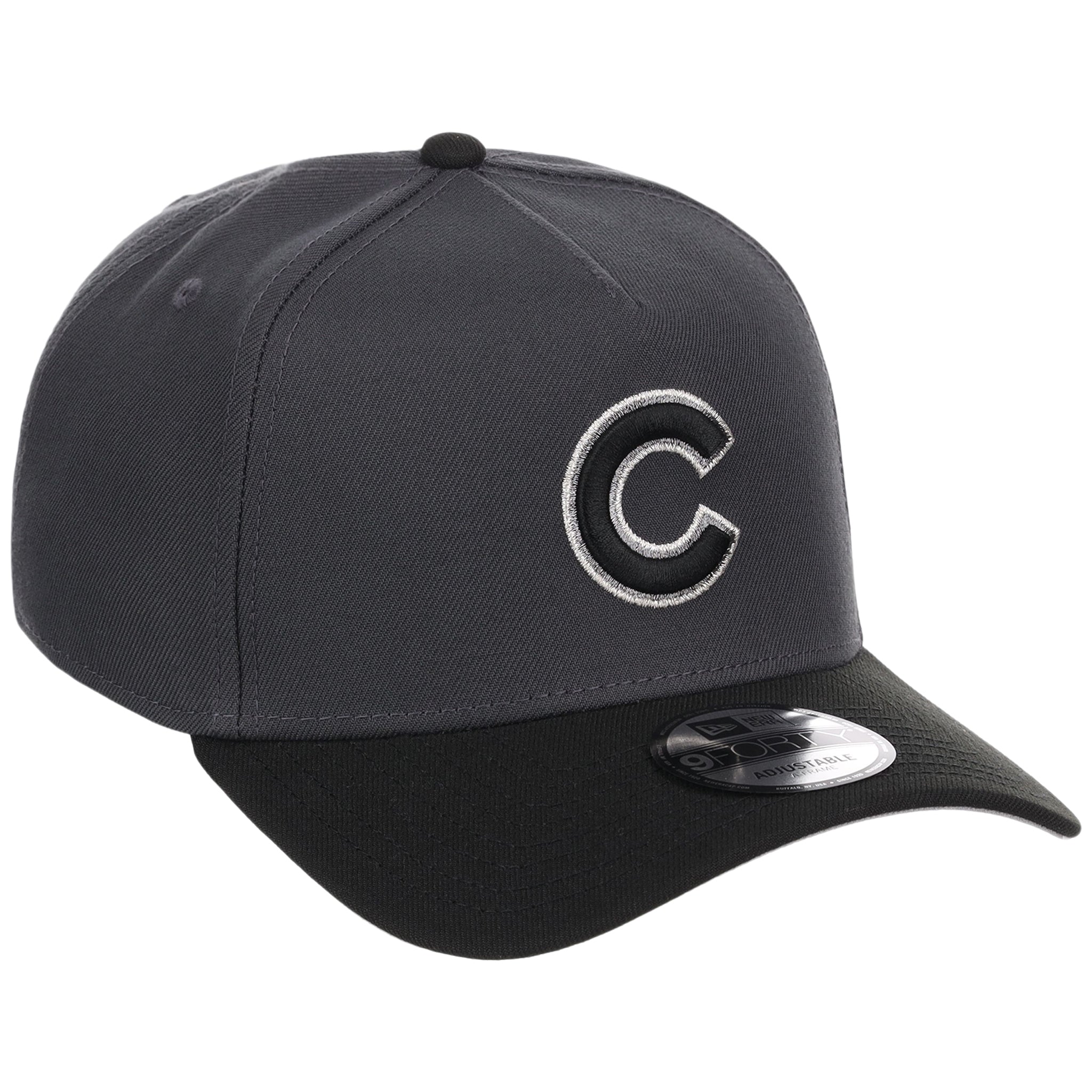 Chicago Cubs MLB Graphite x Black FASHION CORE New Era 9FORTY A-Frame
