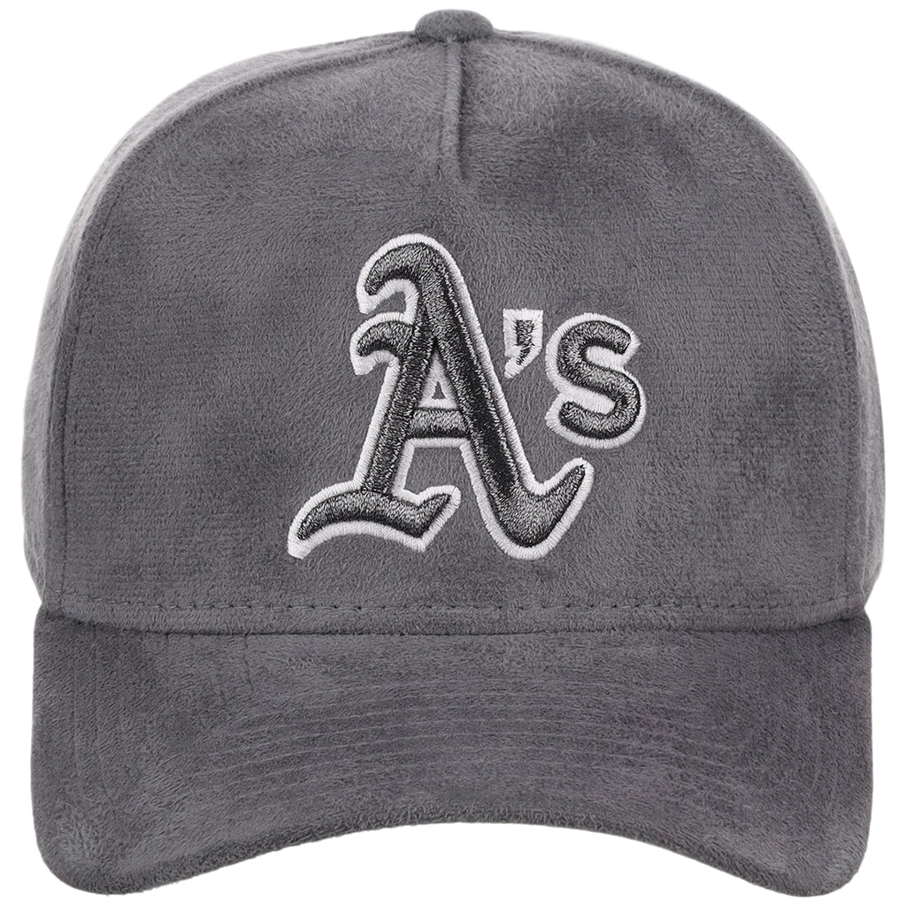 Oakland Athletics MLB Gray x Suede FASHION CORE New Era 9FORTY A-Frame