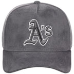 Oakland Athletics MLB Gray x Suede FASHION CORE New Era 9FORTY A-Frame