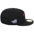 Anaheim Angels Crown the City New Era 59FIFTY Rally Monkey (Black/Black/Gray)