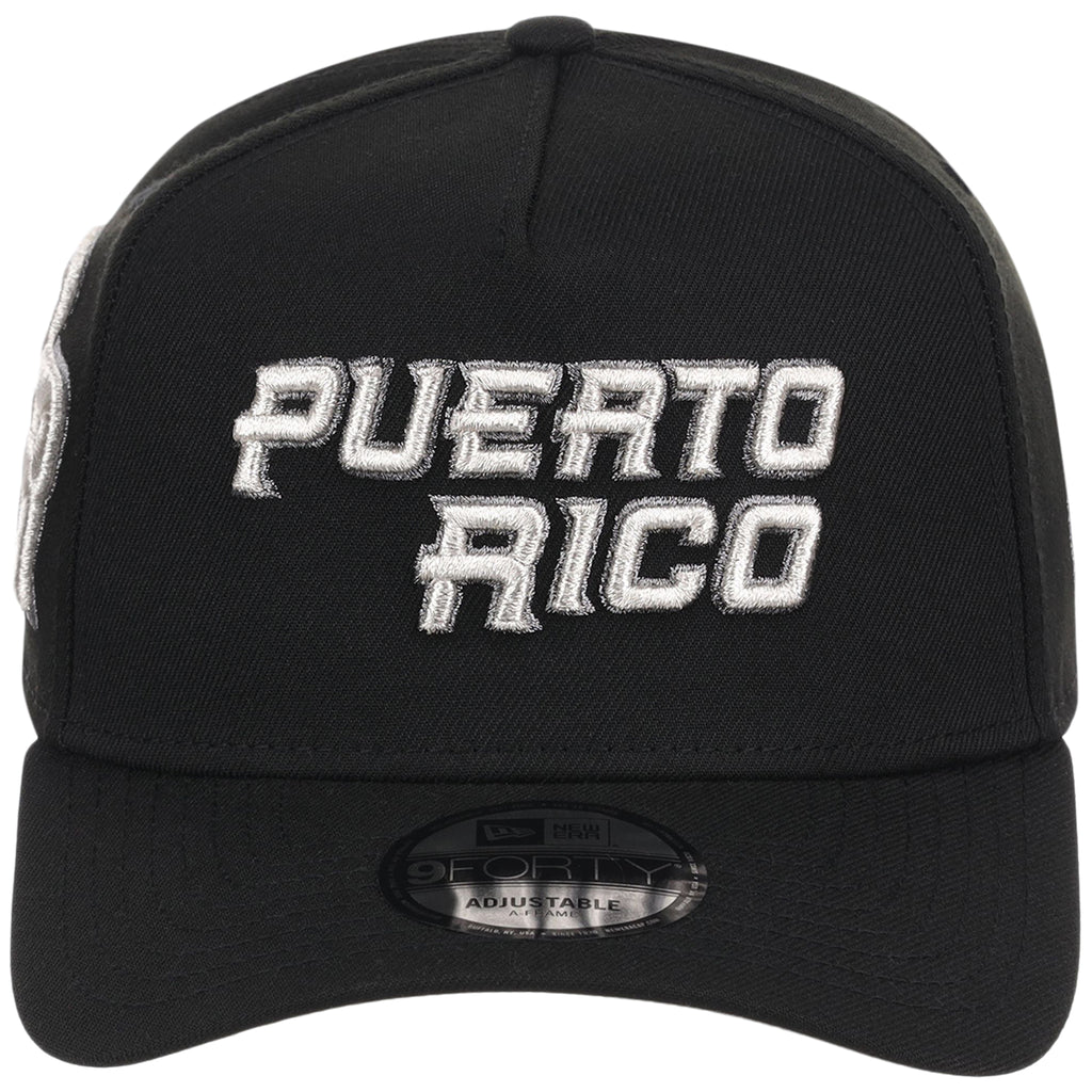 Puerto Rico Crown the Country New Era 9FORTY (Black/Black)