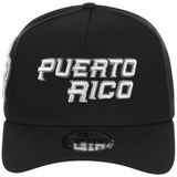 Puerto Rico Crown the Country New Era 9FORTY (Black/Black)