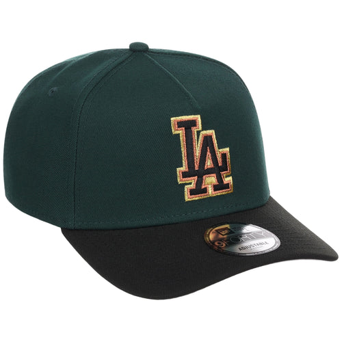 Los Angeles Dodgers MLB Dark Green x Black FASHION CORE New Era 9FORTY A-Frame