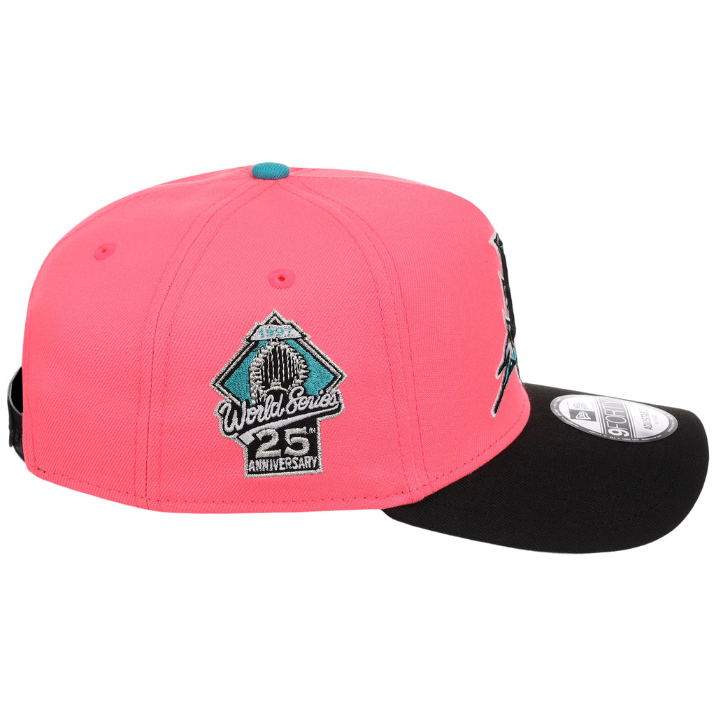 Florida Marlins MLB Flipmode 2.0 New Era 9FORTY A-Frame (Pink/Black/Gray)