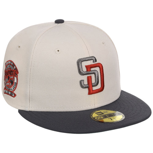 San Diego Padres MLB Cream x Graphite New Era 59FIFTY