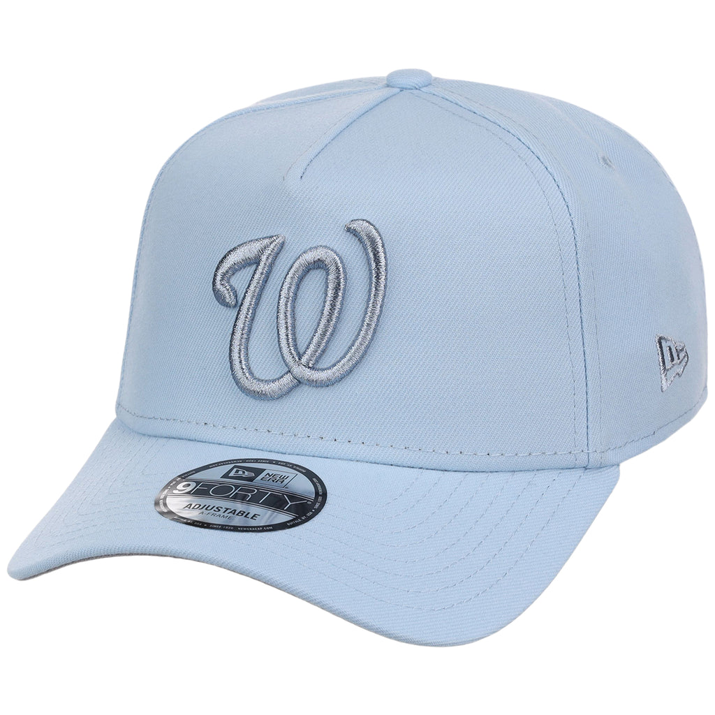 Washington Nationals MLB Glacial Blue New Era 9FORTY A-Frame