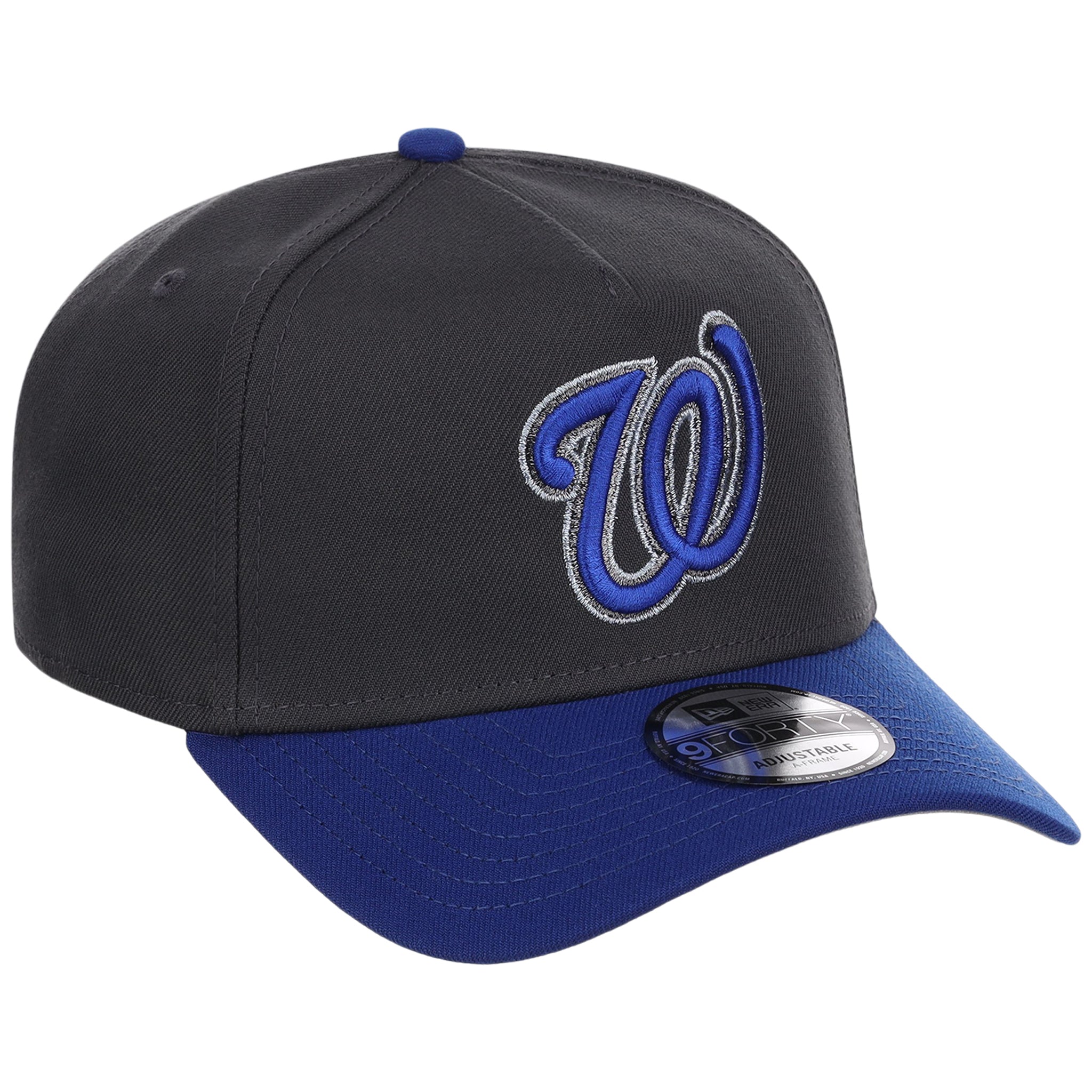 Washington Nationals MLB Graphite x Royal FASHION CORE New Era 9FORTY A-Frame