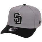 San Diego Padres MLB Gray x Black FASHION CORE New Era 9FORTY A-Frame