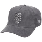 New York Mets MLB Gray x Suede FASHION CORE New Era 9FORTY A-Frame