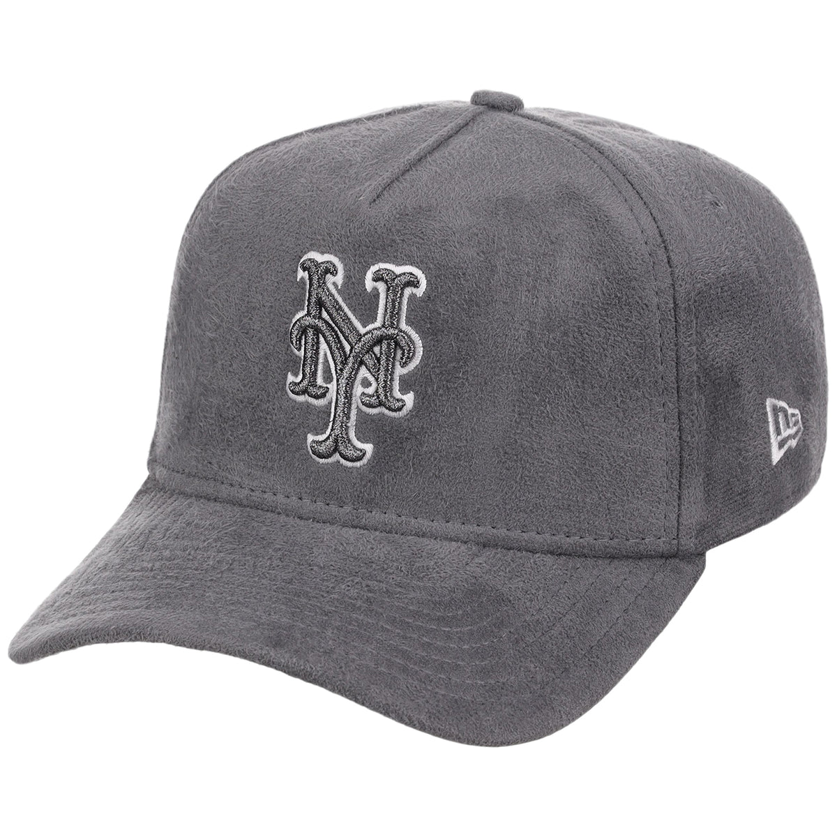 New York Mets MLB Gray x Suede FASHION CORE New Era 9FORTY A-Frame