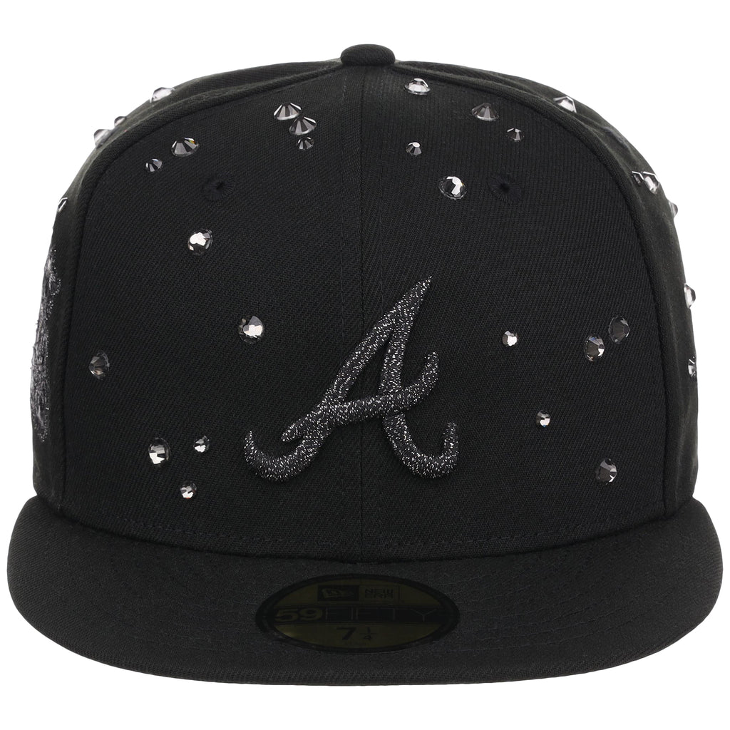 Atlanta Braves Quavo Georgia Pack Collection - New Era 59FIFTY "Iced Out" (Black/Black)