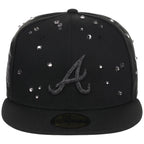 Atlanta Braves Quavo Georgia Pack Collection - New Era 59FIFTY "Iced Out" (Black/Black)