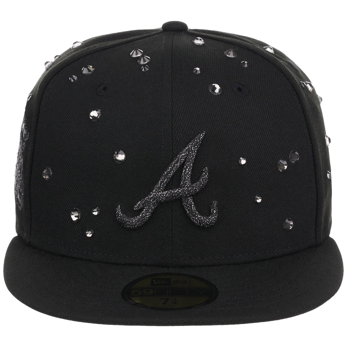 Atlanta Braves Quavo Georgia Pack Collection - New Era 59FIFTY "Iced Out" (Black/Black)