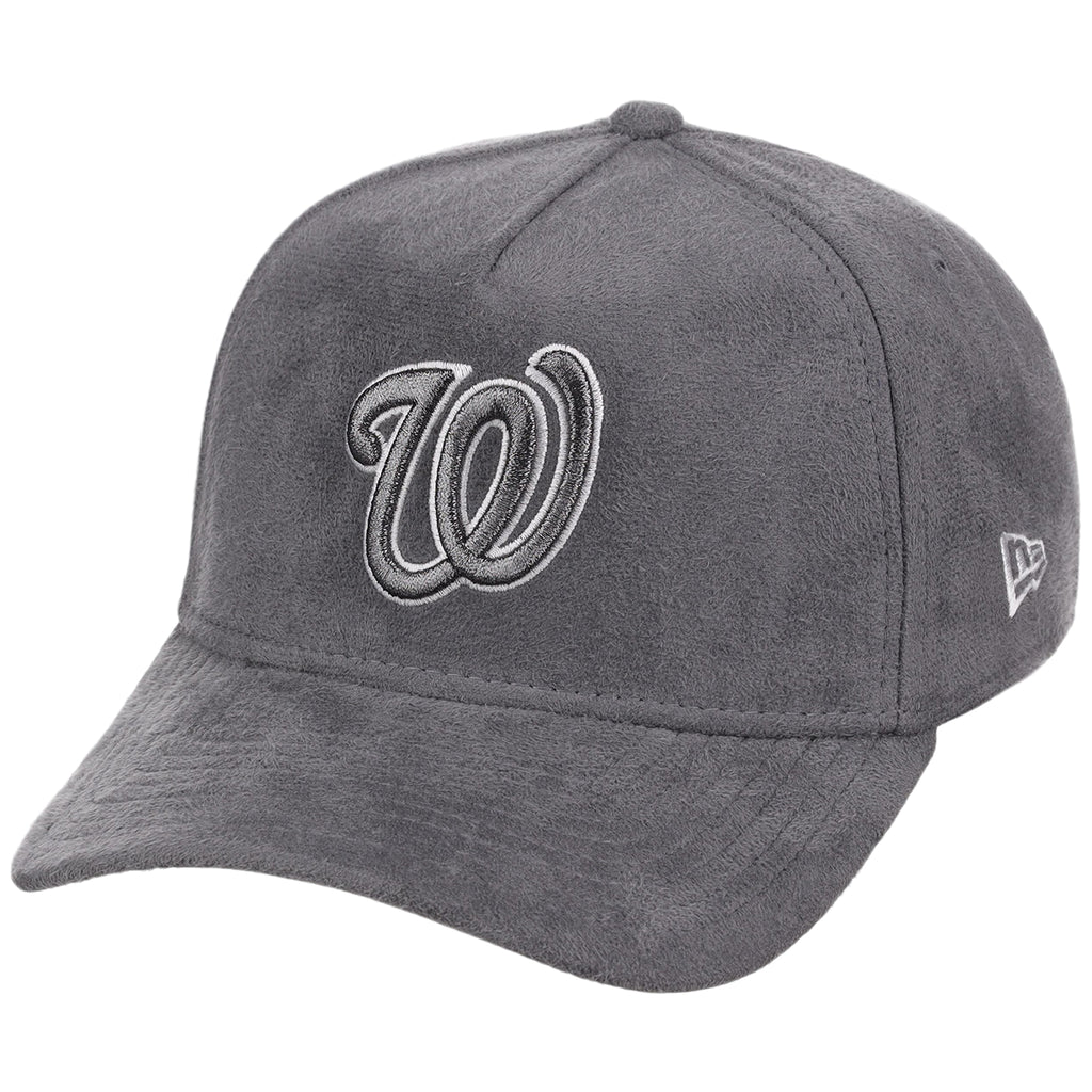 Washington Nationals MLB Gray x Suede FASHION CORE New Era 9FORTY A-Frame