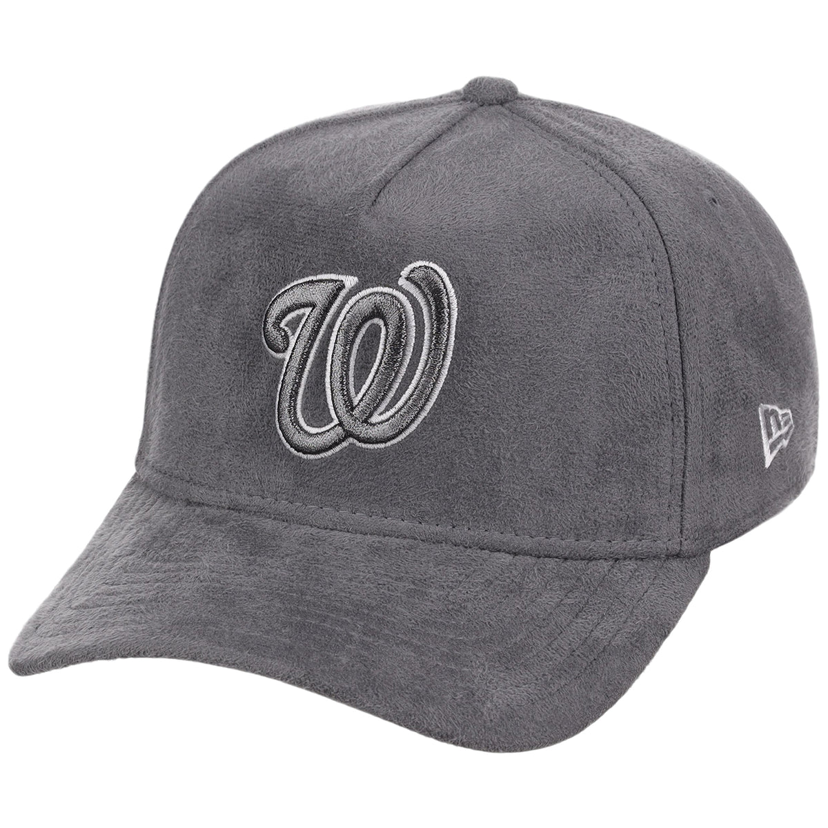 Washington Nationals MLB Gray x Suede FASHION CORE New Era 9FORTY A-Frame