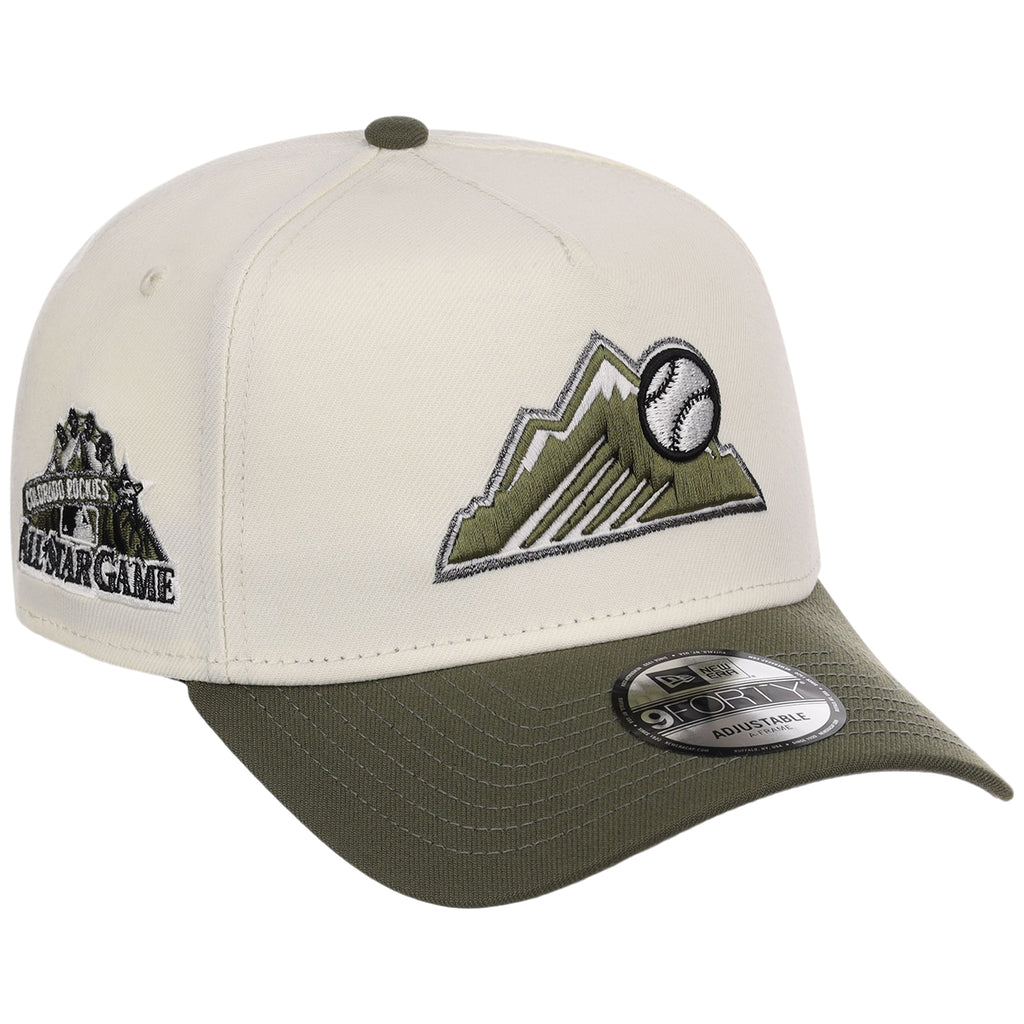 Colorado Rockies MLB Chrome Olive New Era 9FORTY