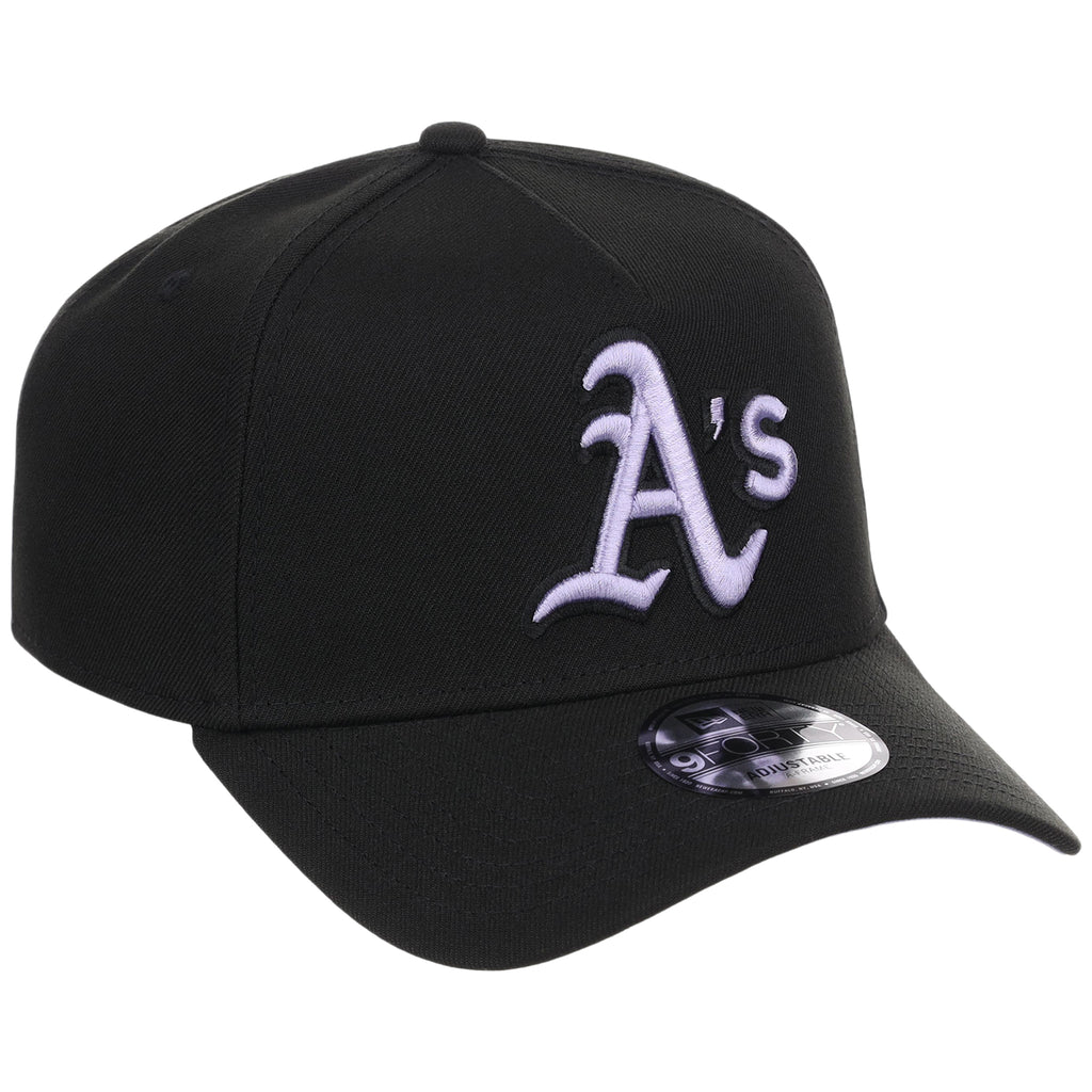 Oakland Athletics MLB Black x Lavender FASHION CORE New Era 9FORTY A-Frame