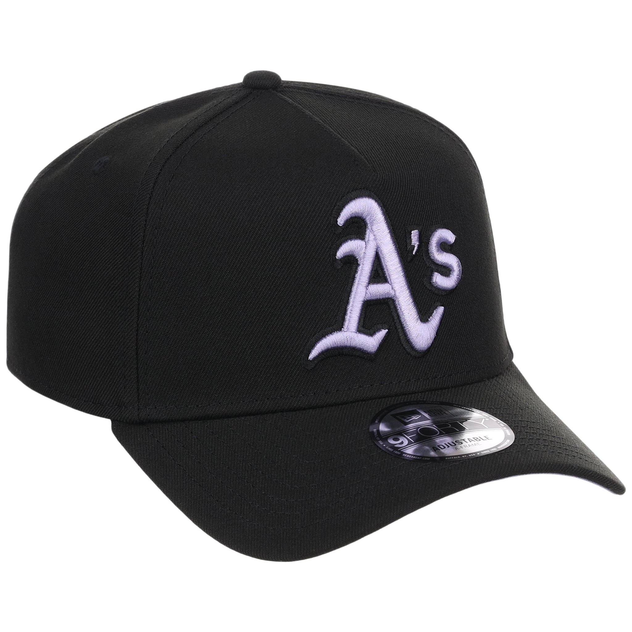 Oakland Athletics MLB Black x Lavender FASHION CORE New Era 9FORTY A-Frame