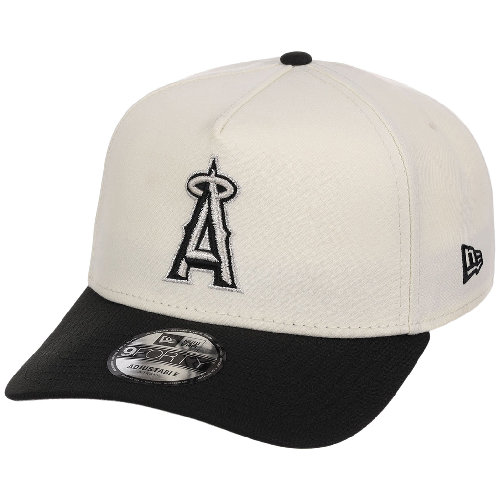 Anaheim Angels MLB Chrome x Black FASHION CORE New Era 9FORTY A-Frame