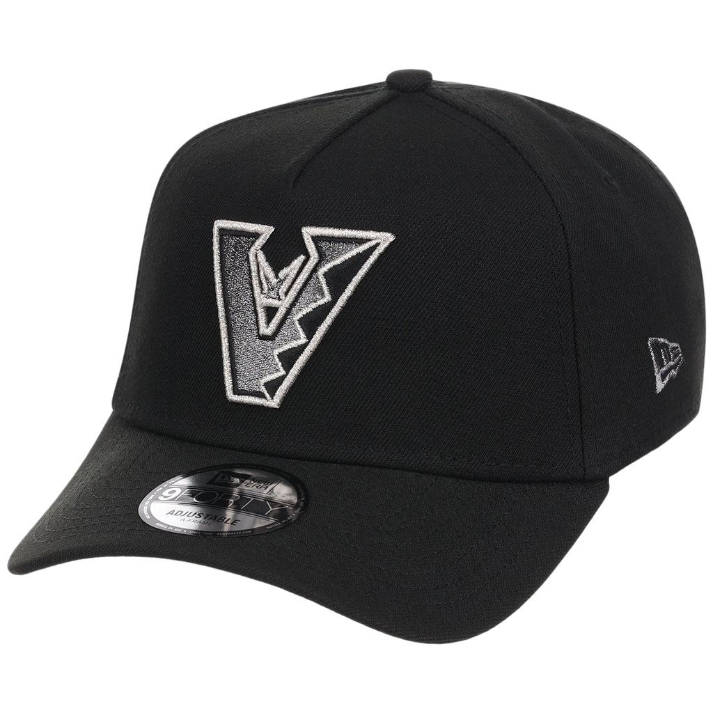 Arizona Diamondbacks MLB Flipmode 2.0 Liquid Titanium New Era 9FORTY A-Frame (Black/Black/Gray)