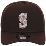 Seattle Mariners MLB Frosted Bark New Era 9FORTY A-Frame