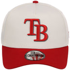 Tampa Bay Rays MLB Chrome x Red FASHION CORE New Era 9FORTY A-Frame