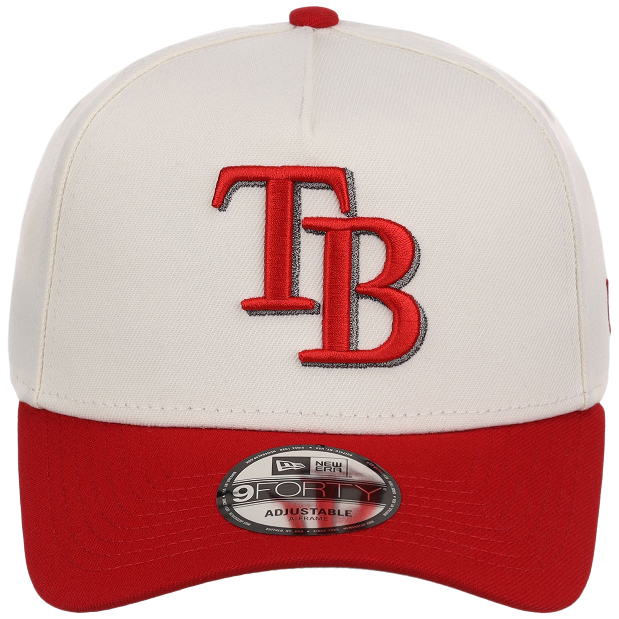 Tampa Bay Rays MLB Chrome x Red FASHION CORE New Era 9FORTY A-Frame