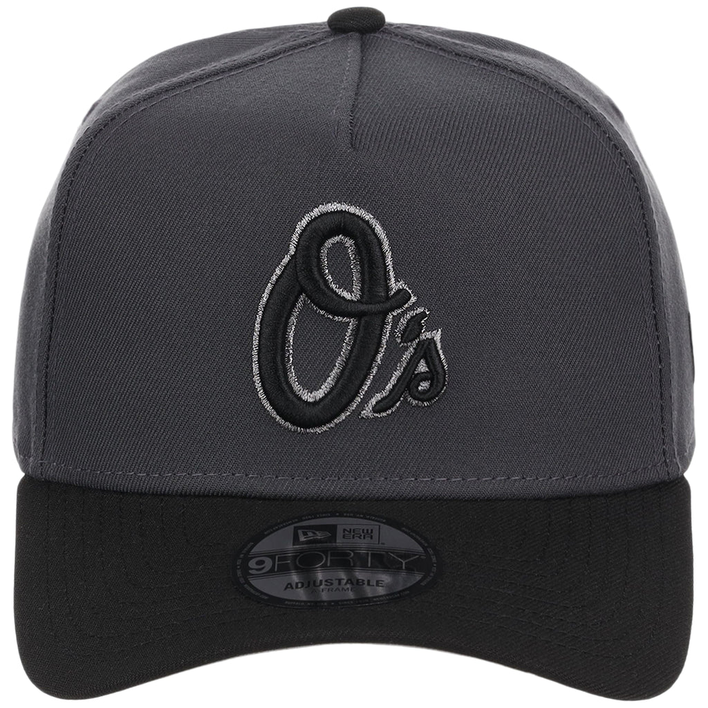 Baltimore Orioles MLB Graphite x Black FASHION CORE New Era 9FORTY A-Frame