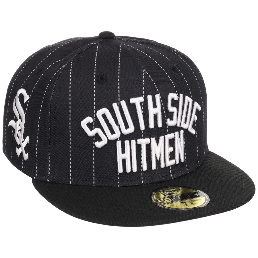 Chicago White Sox (Pinstripe/Black) Chicago Southside Crown the City New Era 59FIFTY