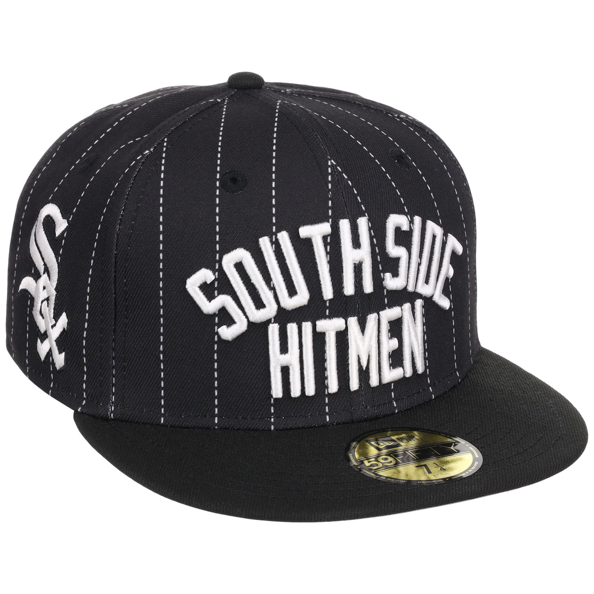 Chicago White Sox (Pinstripe/Black) Chicago Southside Crown the City New Era 59FIFTY