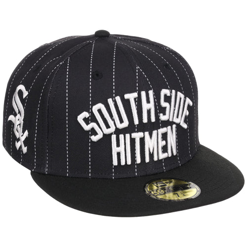 Chicago White Sox (Pinstripe/Black) Chicago Southside Crown the City New Era 59FIFTY
