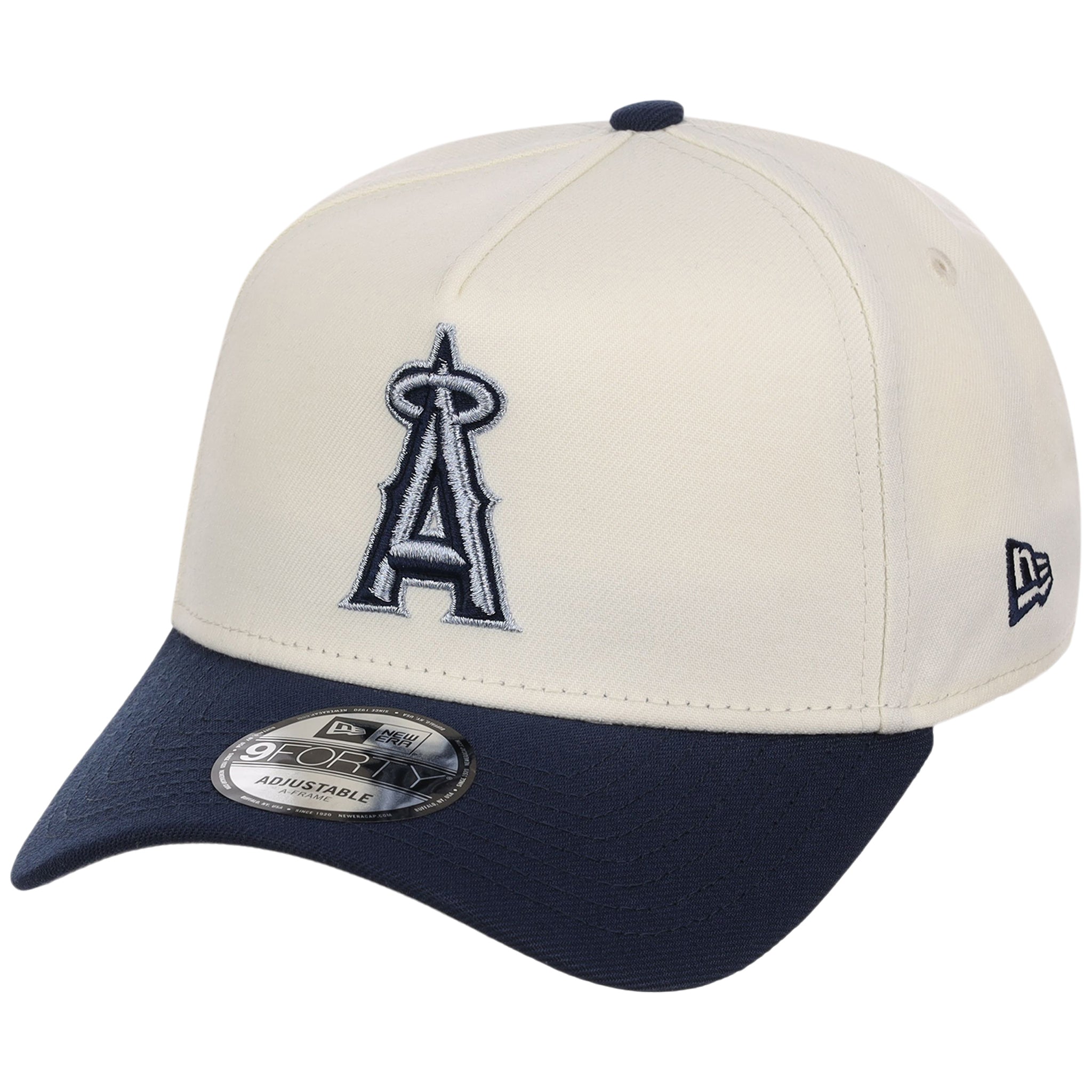 Anaheim Angels MLB Chrome x Navy FASHION CORE New Era 9FORTY A-Frame