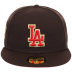 Los Angeles Dodgers MLB Burnt Wood x Red New Era 59FIFTY – 5