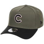 Chicago Cubs MLB Olive x Black & Pink FASHION CORE New Era 9FORTY A-Frame