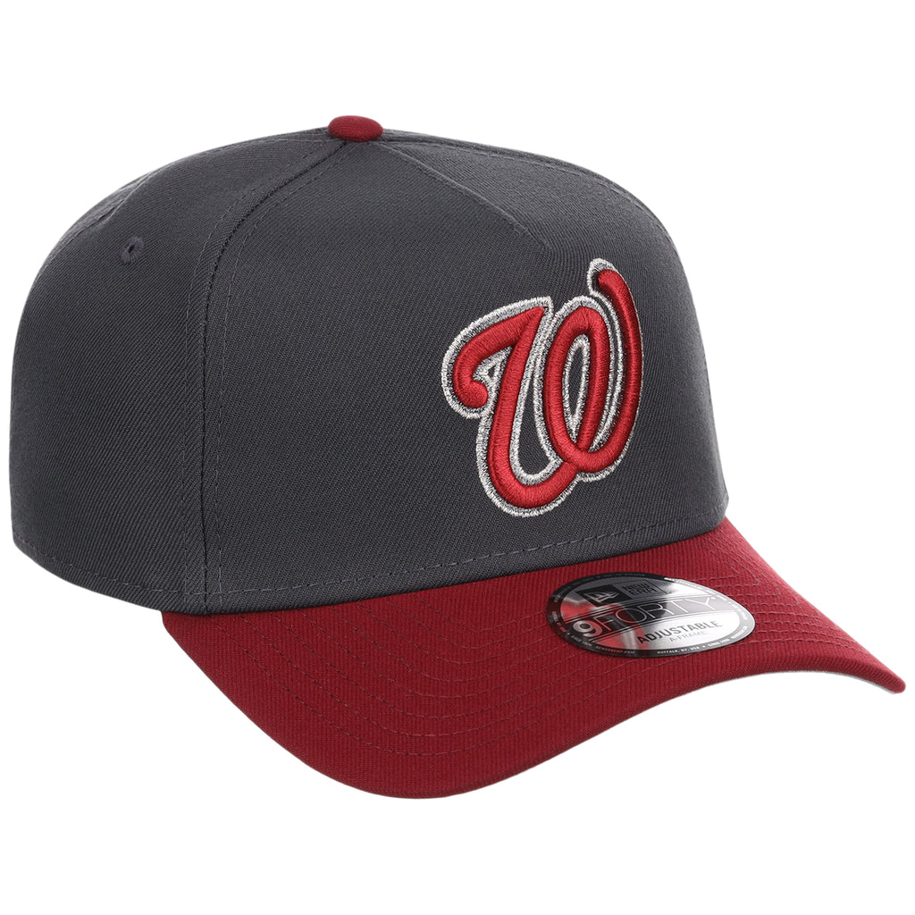 Washington Nationals MLB Graphite x Cardinal FASHION CORE New Era 9FORTY A-Frame
