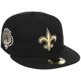 New Orleans Saints NFL Black Dome New Era 59FIFTY