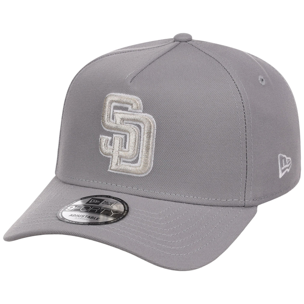 San Diego Padres MLB Gray x White FASHION CORE New Era 9FORTY A-Frame