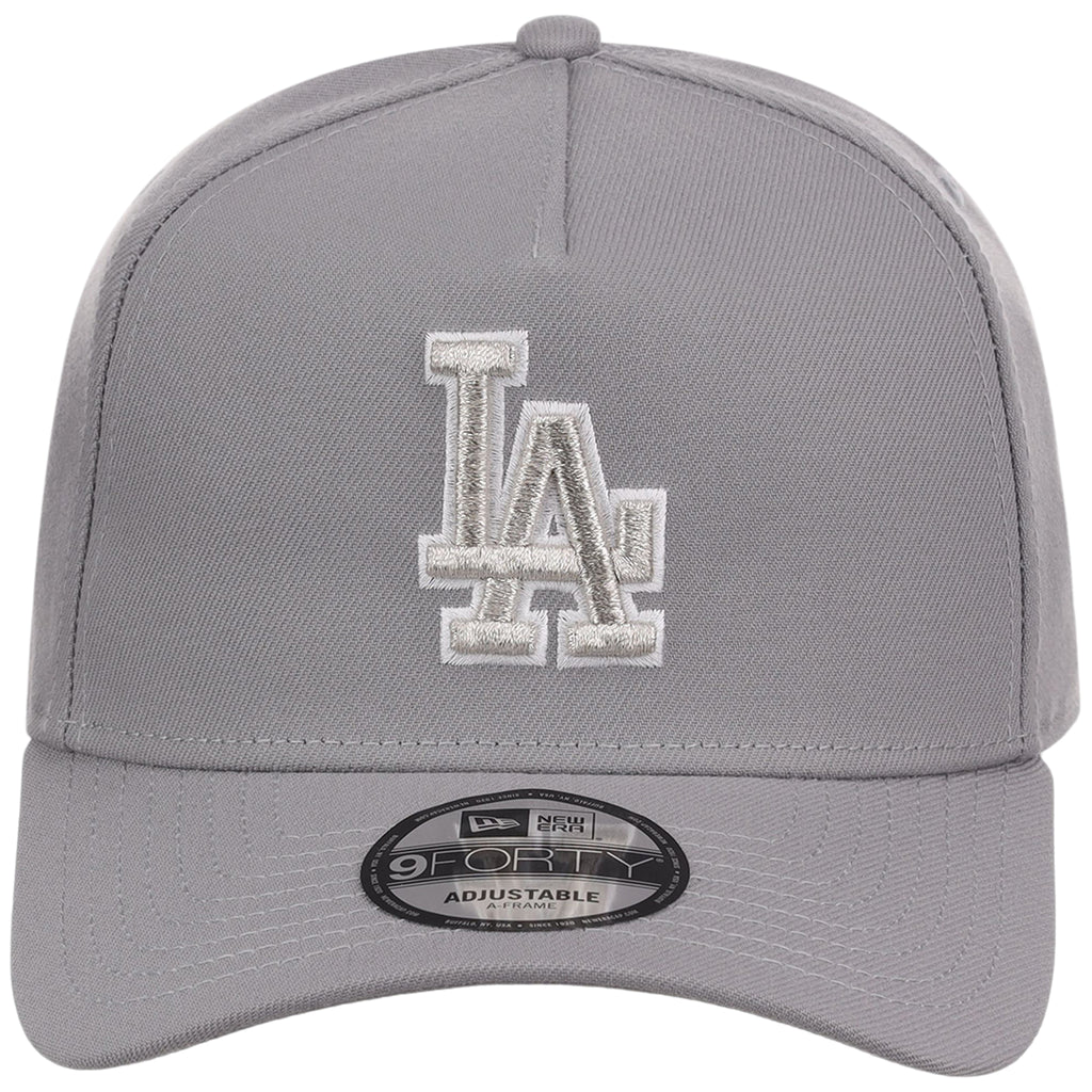 Los Angeles Dodgers MLB Gray x White FASHION CORE New Era 9FORTY A-Frame