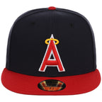 California Angels MLB Cooperstown Authentic Collection New Era 59FIFTY (Navy/Red)