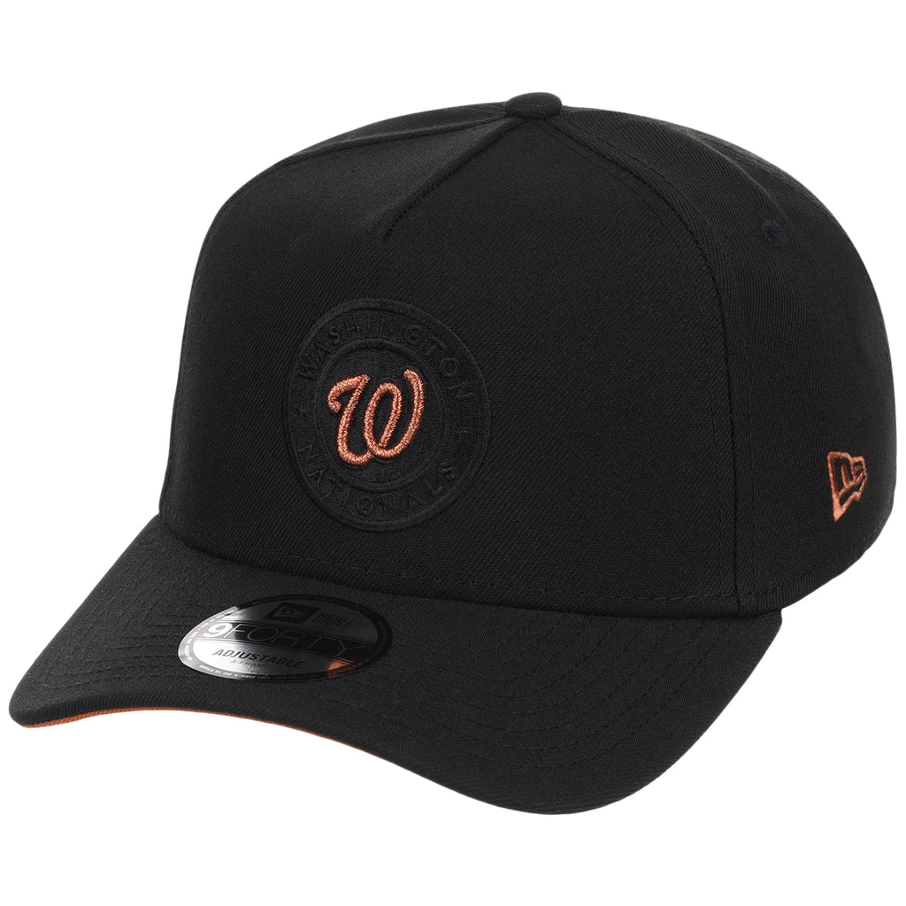 Washington Nationals MLB Black x Rust FASHION CORE New Era 9FORTY A-Frame