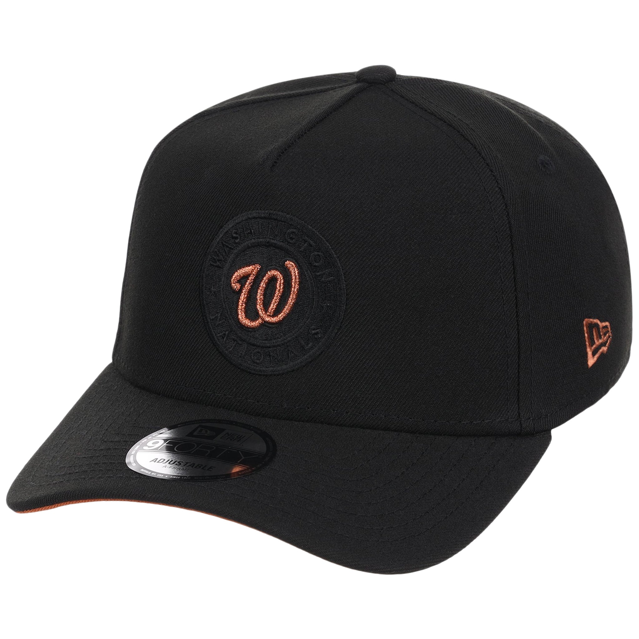 Washington Nationals MLB Black x Rust FASHION CORE New Era 9FORTY A-Frame