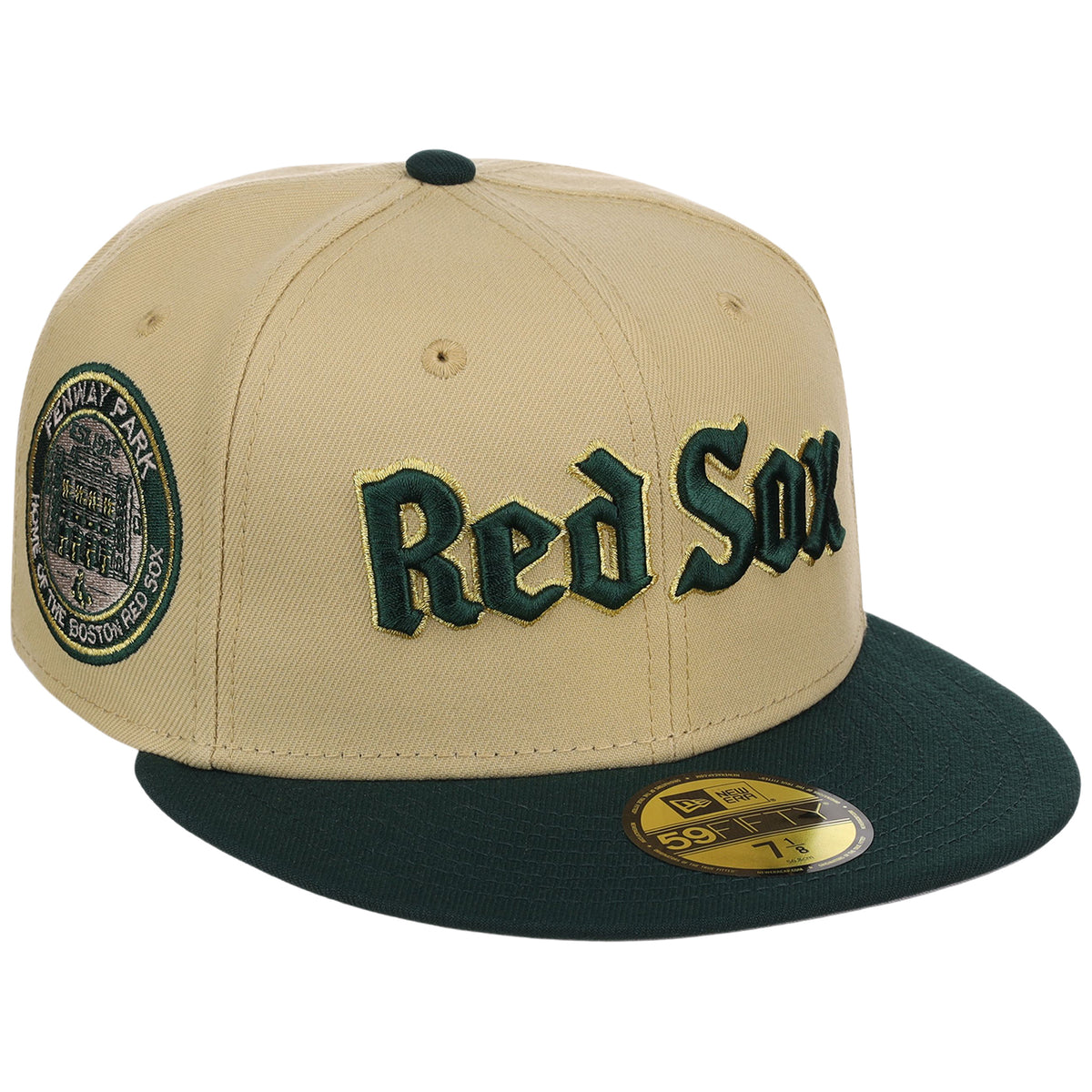Boston Red Sox Variety New Era 59FIFTY (Gold/Dark Green)