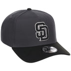 San Diego Padres MLB Graphite x Black FASHION CORE New Era 9FORTY A-Frame