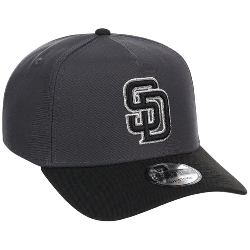 San Diego Padres MLB Graphite x Black FASHION CORE New Era 9FORTY A-Frame