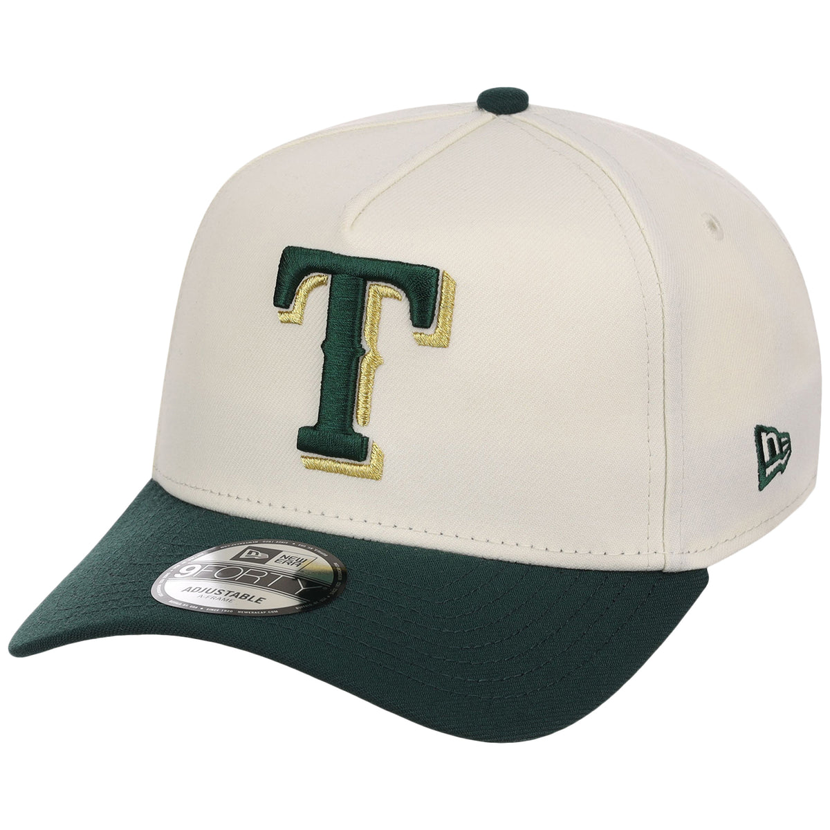 Texas Rangers MLB Chrome x Dark Green FASHION CORE New Era 9FORTY A-Frame
