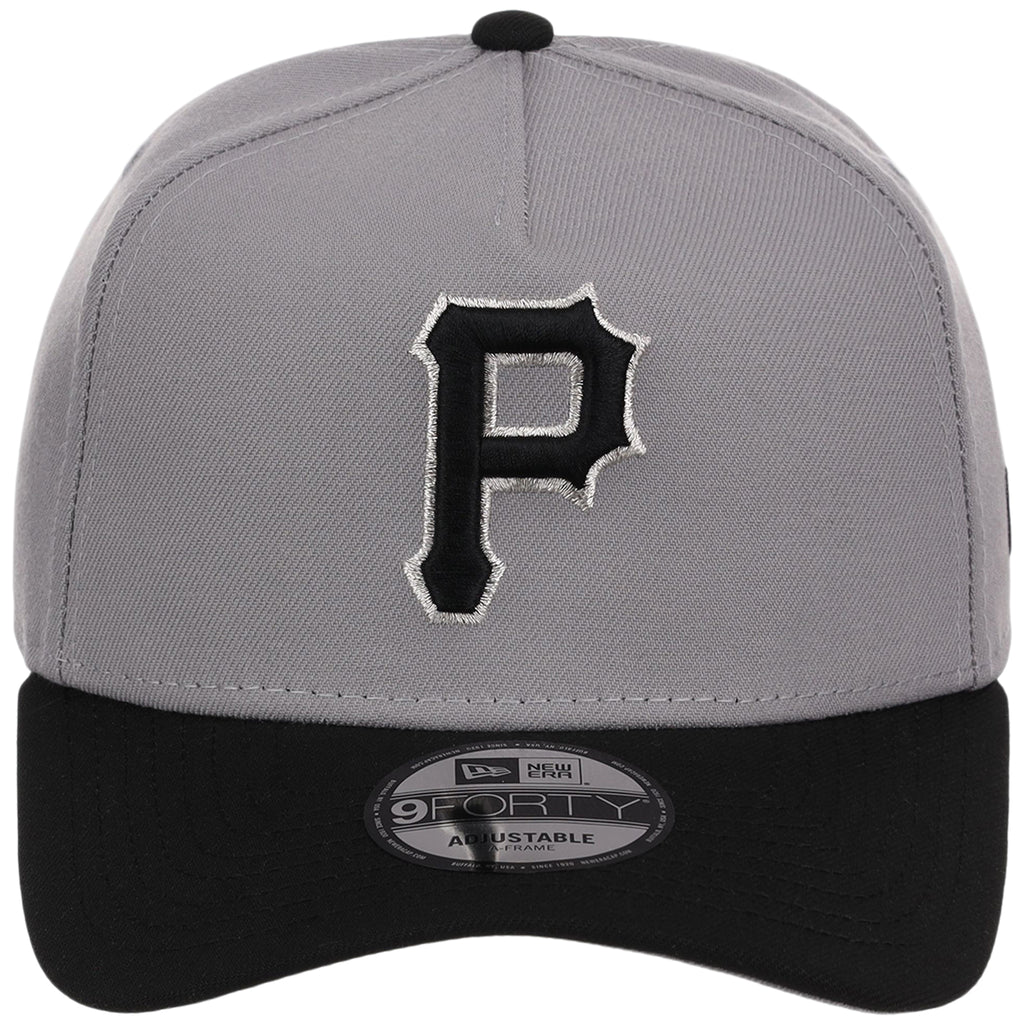 Pittsburgh Pirates MLB Gray x Black FASHION CORE New Era 9FORTY A-Frame