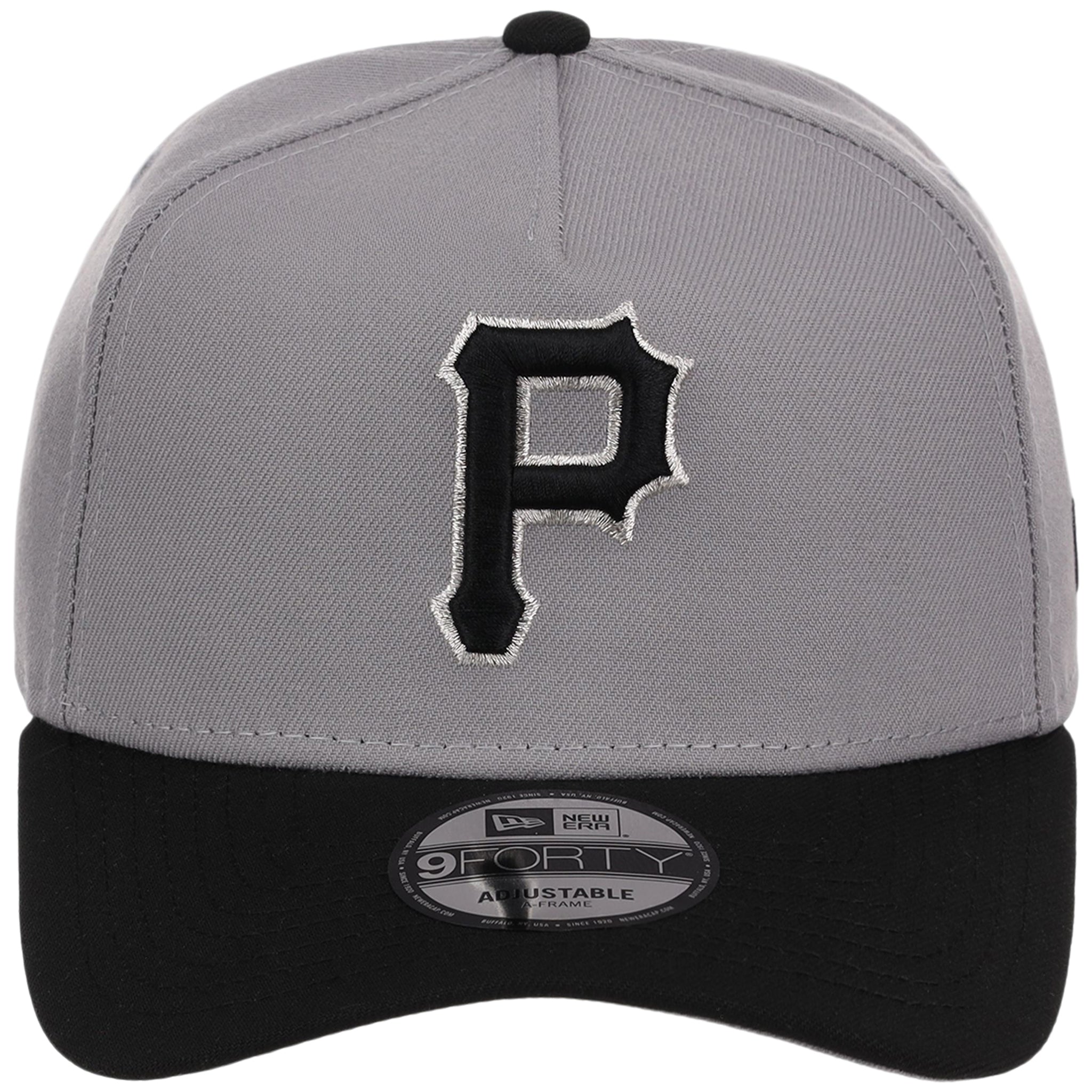 Pittsburgh Pirates MLB Gray x Black FASHION CORE New Era 9FORTY A-Frame
