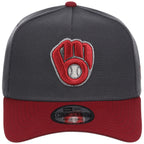 Milwaukee Brewers MLB Graphite x Cardinal FASHION CORE New Era 9FORTY A-Frame