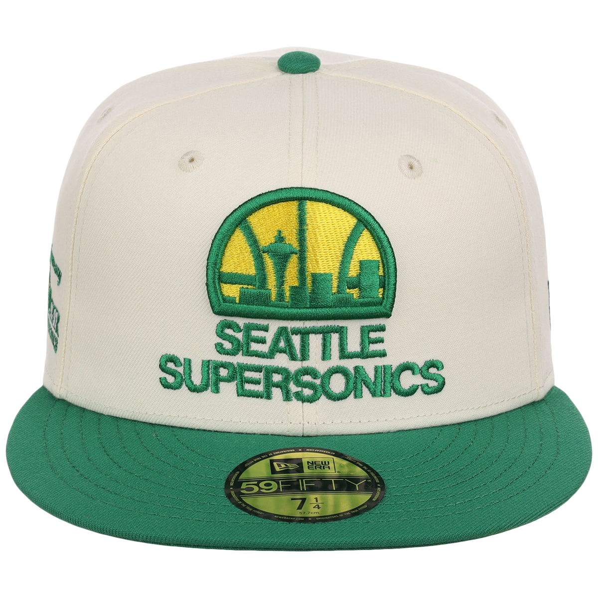 Seattle Supersonics NBA Chrome OTC New Era 59FIFTY (Chrome/Green)