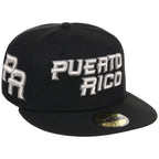 Puerto Rico Crown the Country New Era 59FIFTY (Black/Black)